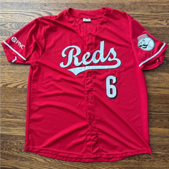CINCINNATI REDS (INDIA) #6 BASEBALL MLB JERSEY. - Picture 1 of 8